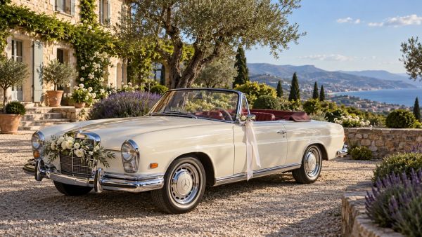 Explore Stunning Classic Cars to Rent for Weddings in the French Riviera